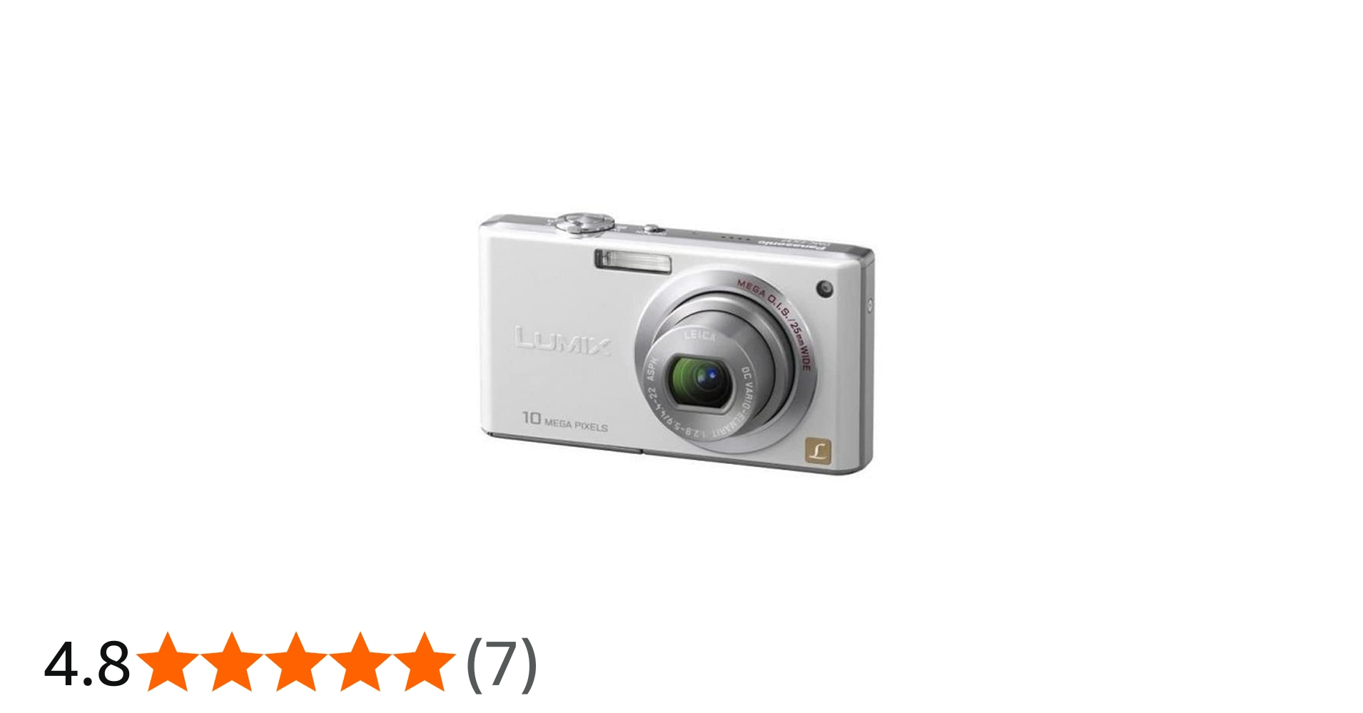 Panasonic Lumix DMC-FX37 Digital Camera 10 Megapixels 5x Optical