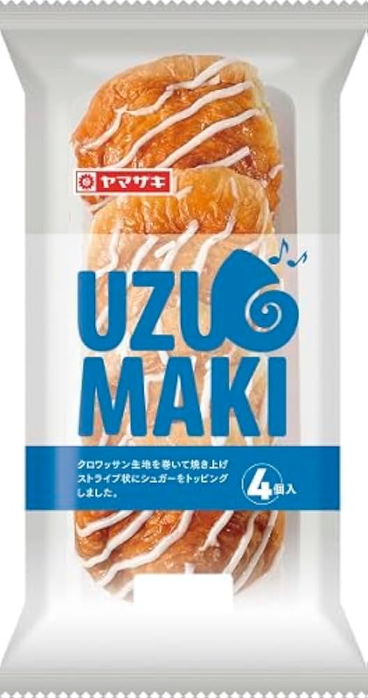Amazon | ヤマザキ UZUMAKI 4コ入 | yamasaki | 菓子パン 通販