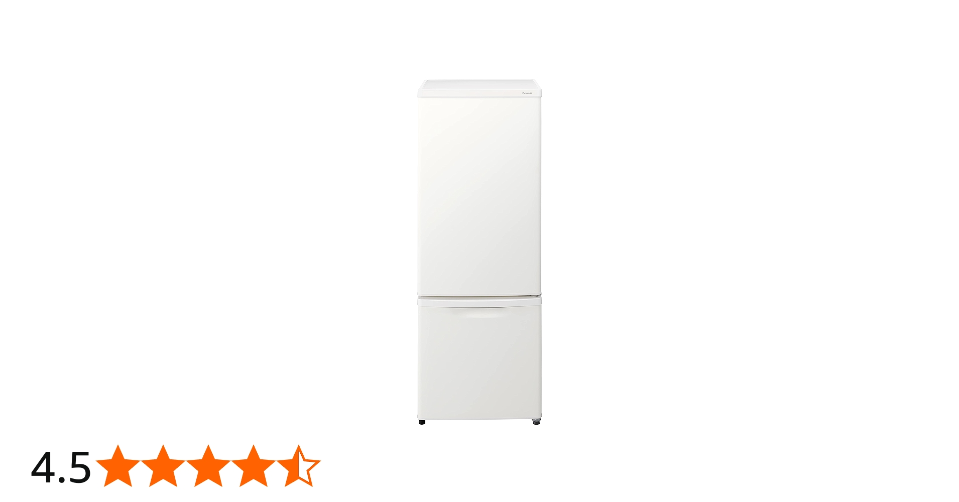 Amazon | パナソニック 冷蔵庫 幅48cm 168L 右開き NR-B17HW-W マット