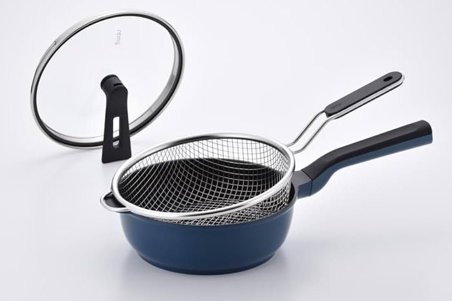 Amazon｜remy レミパンミニ ストレーナーセット 20cm (ネイビー) 深型