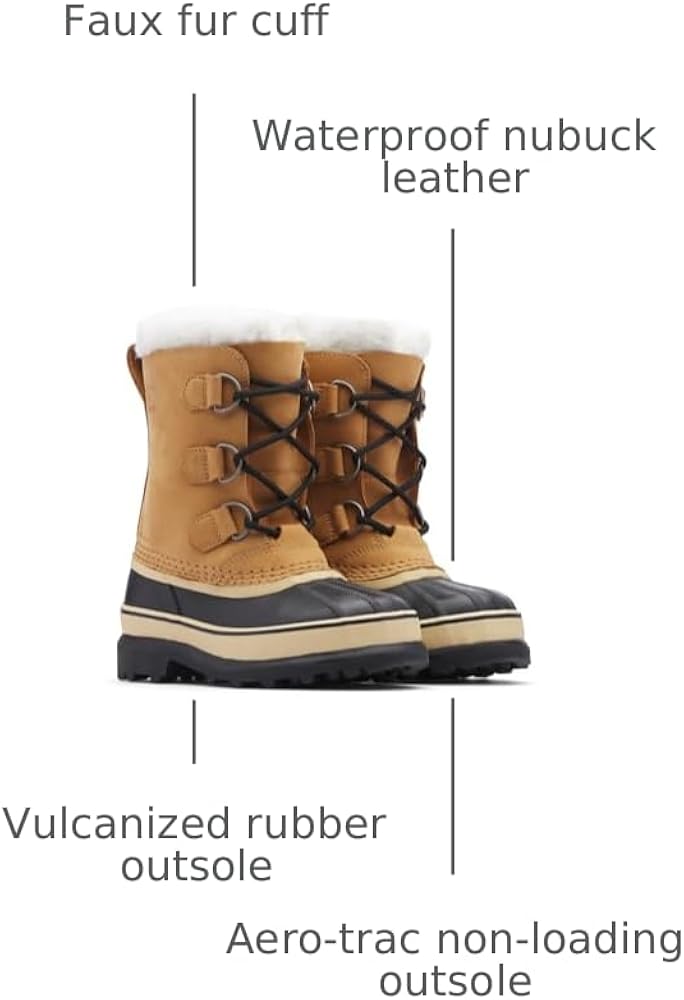 Amazon.com: SOREL Children's Caribou Waterproof Boot - Buff - 1