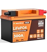 Amazon | PowerUrus MS70 LiFePO4 バイクバッテリー 12V 7Ah 600A始動