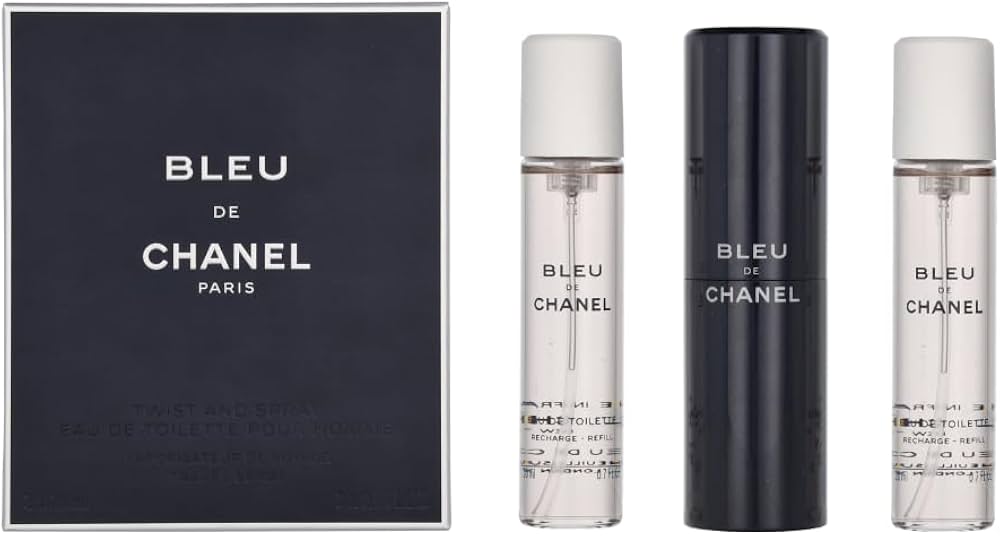 Amazon.com : Bleu De Chanel Eau De Toilette Travel Spray & Two