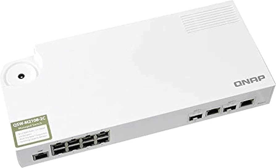 Amazon.com: QNAP QSW-M2108-2C, Management Switch, 8 port 2.5Gbps