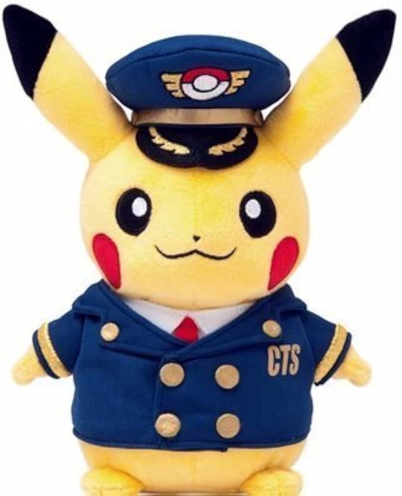 Amazon.co.jp: ぬいぐるみ パイロットピカチュウ ポケモンセンター新