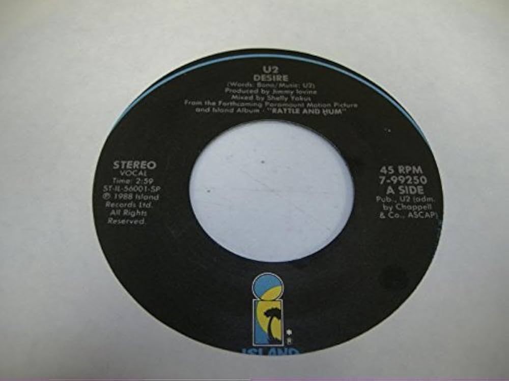 Amazon.com: U2 45 RPM Desire / Halleljah Here She Comes: CDs & Vinyl