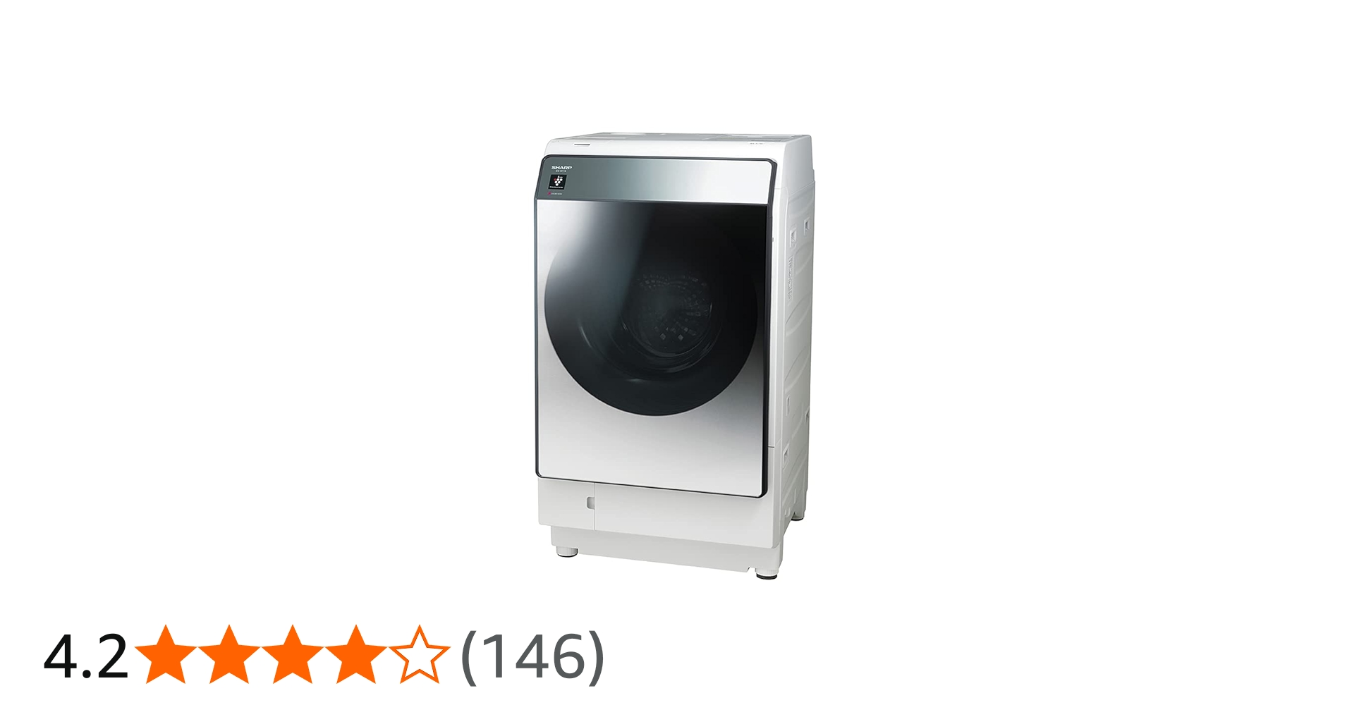 Amazon | シャープ 洗濯機 ドラム式 ES-W114-SR ハイブリッド乾燥 右