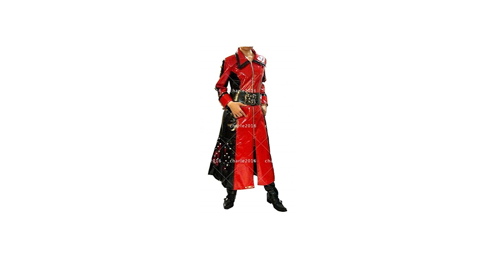 Amazon.co.jp: X JAPAN ☆コスプレ衣装 hide 赤黒 細身 エナメル