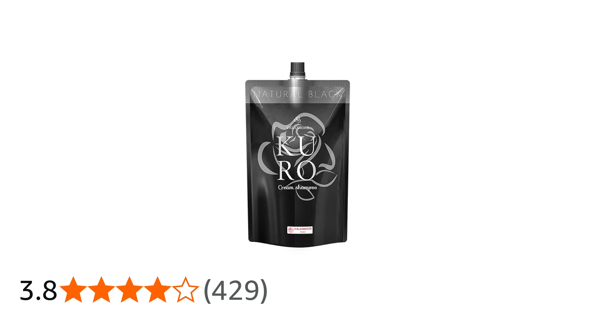 Amazon | 【1本7役】VALANROSE hair KUROクリームシャンプー 400g