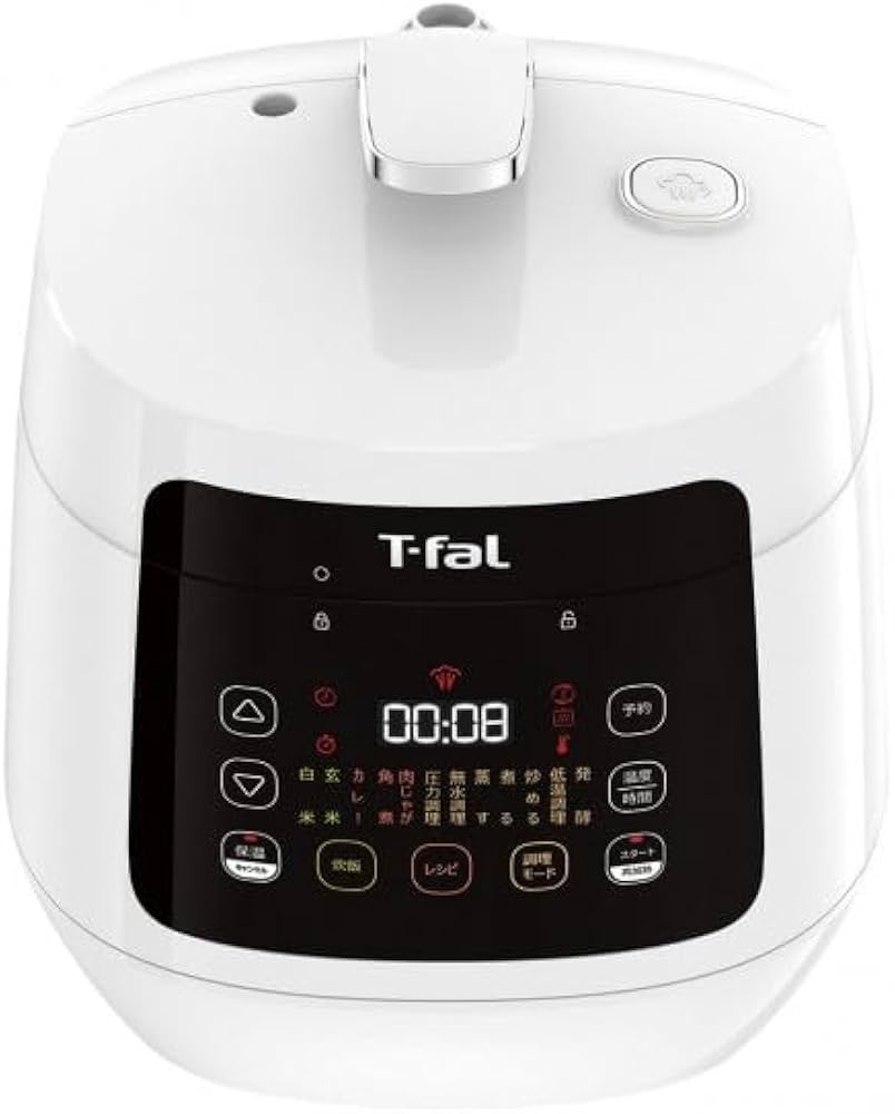 Amazon | ティファール ティファール コンパクト電気圧力鍋 ラクラ