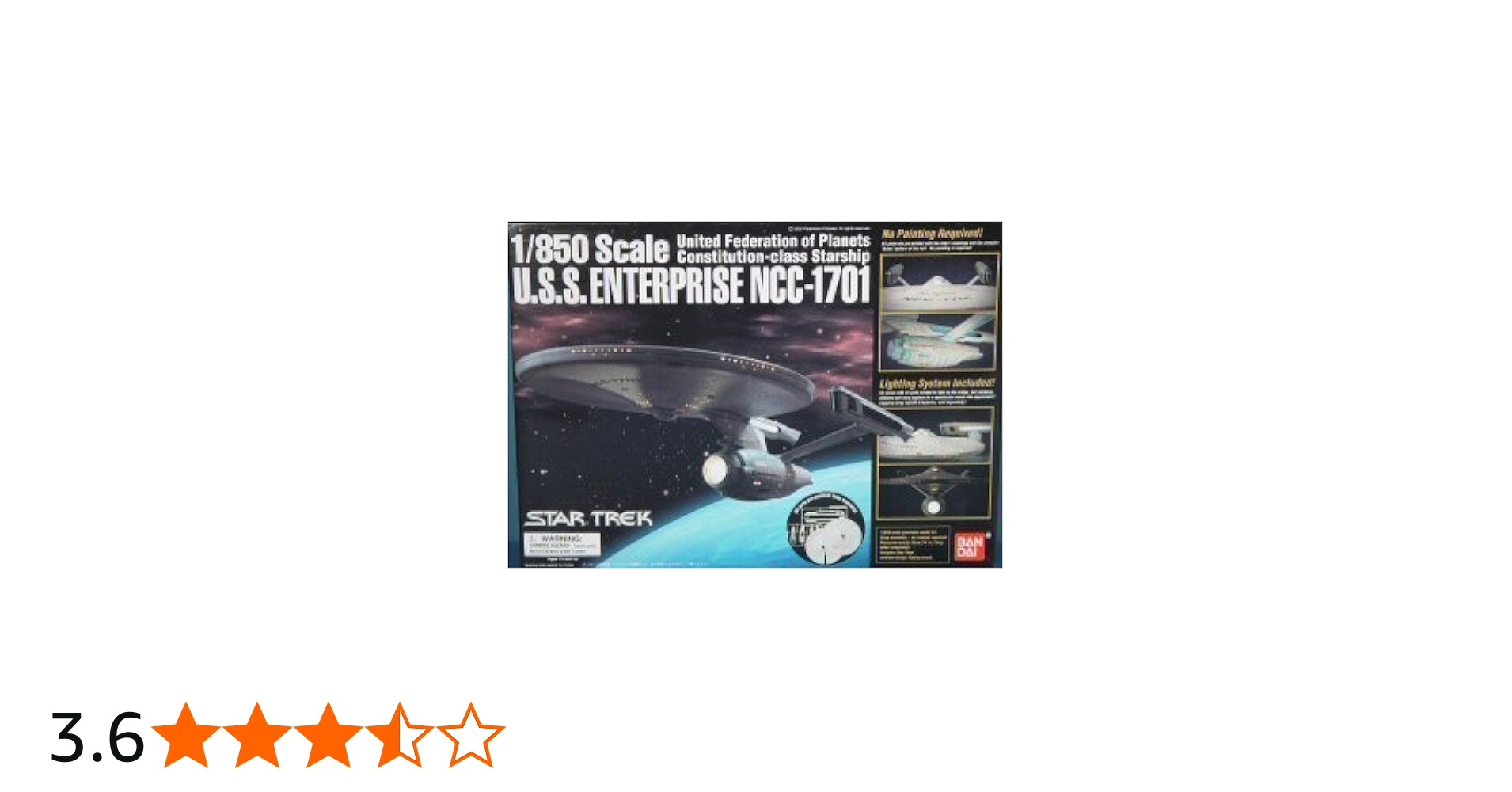 Amazon | スタートレック 1/850 USSエンタープライズNCC-1701