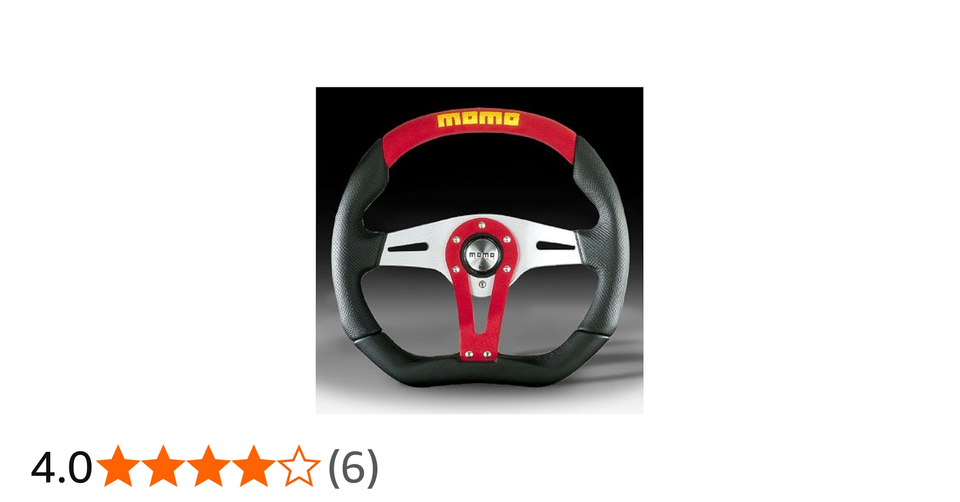 Amazon | MOMO(モモ) ステアリング トレック 35パイ レザー/RED T-2