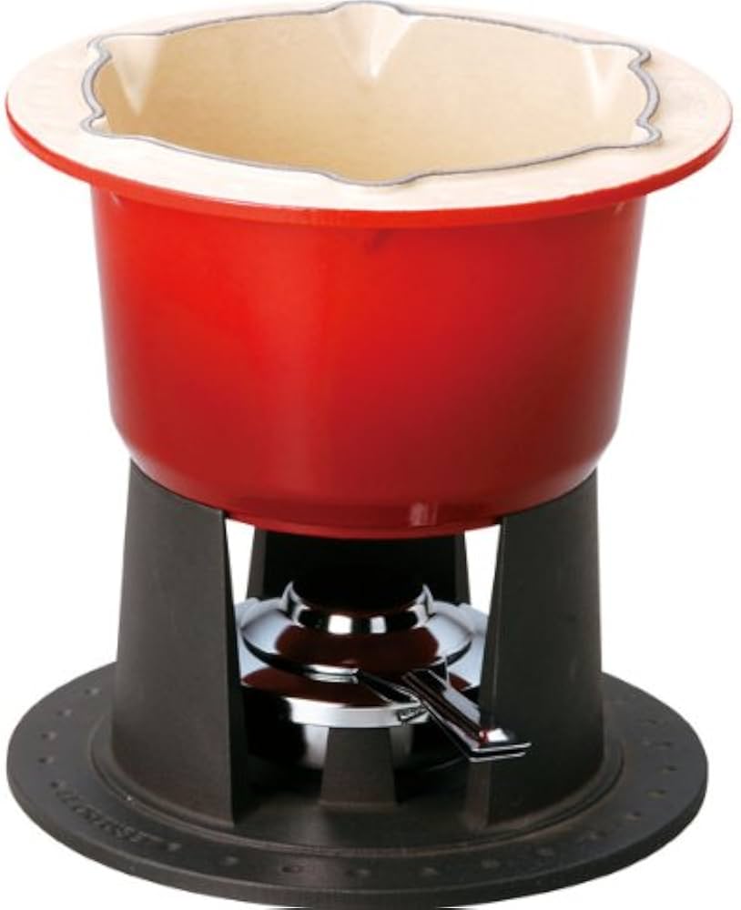 Amazon.co.jp: ルクルーゼ コンパクト・フォンデュ・セット チェリー