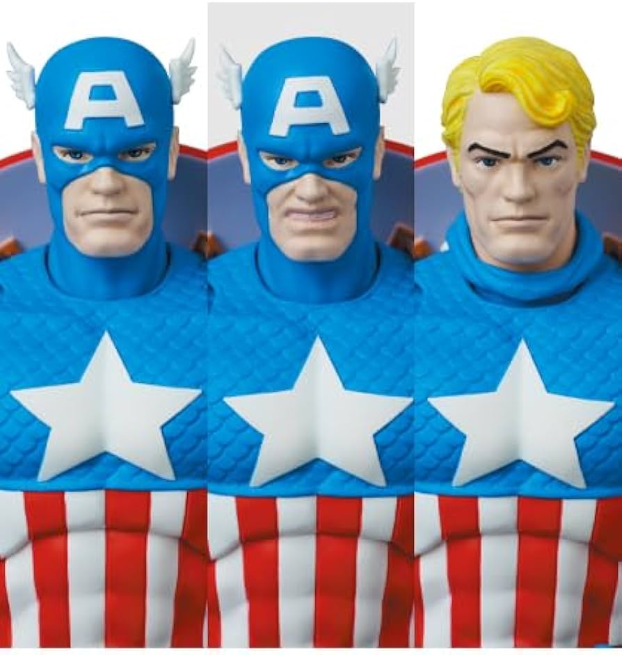 Amazon.com: MEDICOM Toy MAFEX Captain-America(Comic Ver.) Action