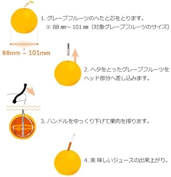 Amazon.co.jp: 果汁搾り機 カジュッタ（CAJYUTTA） CJT3-04 本体・交換