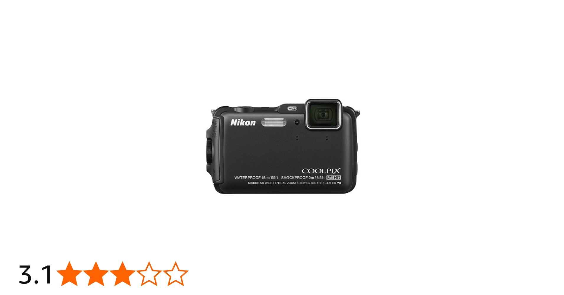 Amazon | Nikon デジタルカメラ AW120 防水 1600万画素 クールブラック