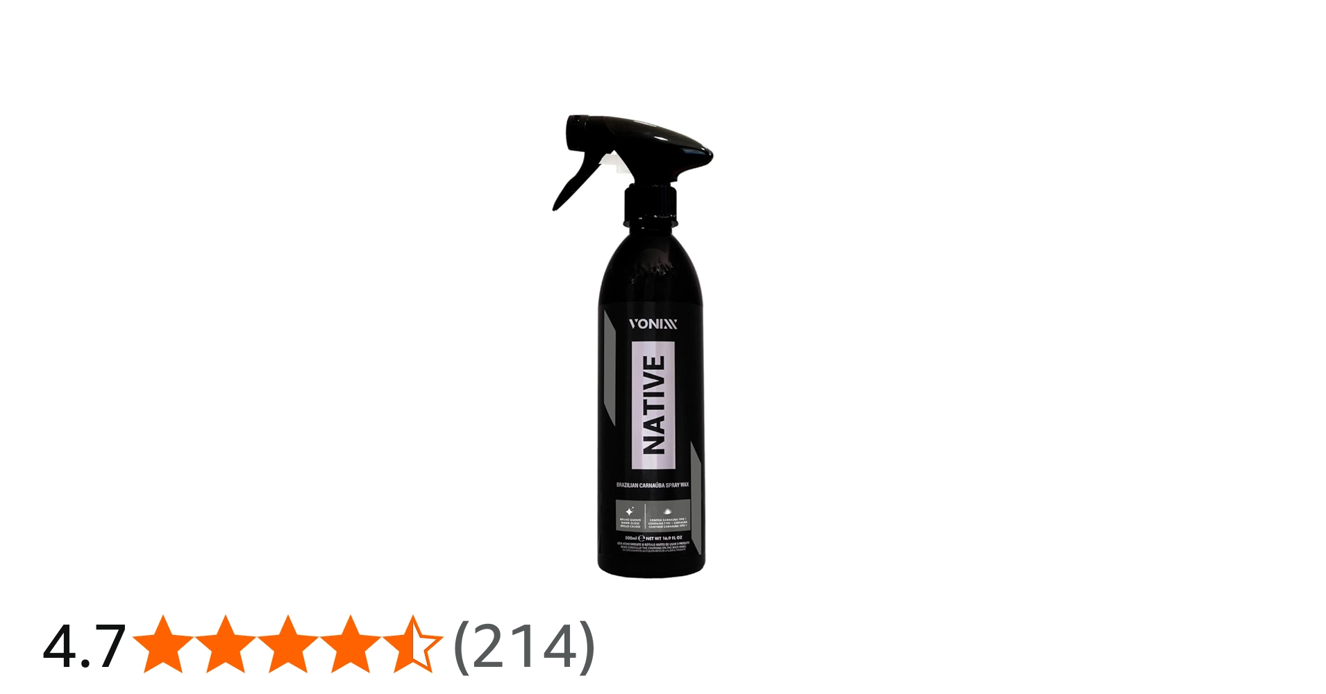 Amazon.co.jp: vonixx NATIVE SPRAY WAX 500ML : 車＆バイク