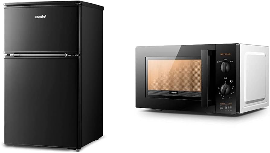 Amazon | 【新生活セット買い】 COMFEE' 冷蔵庫 90L 右開き 耐熱天板