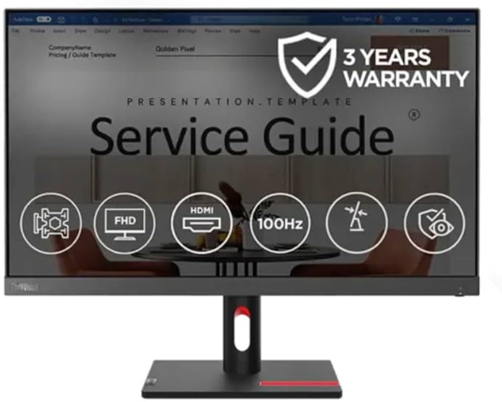 Lenovo ThinkVision S24i-30 23.8” (60.45cm) FHD (1920x1080) IPS