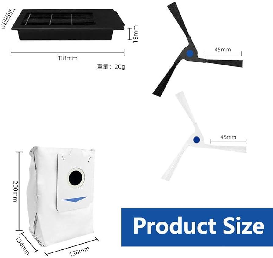 Amazon.co.jp: 16個交換用アクセサリーセットEcovacs Debot X2 Omni