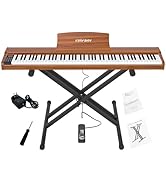 Amazon | KIMFBAY 電子ピアノ 88鍵盤 ハンマーアクション鍵盤 木製