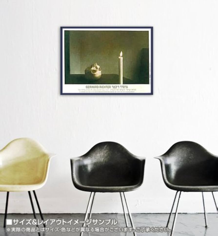 Amazon.co.jp: ポスター ゲルハルト リヒター Skull with Candle
