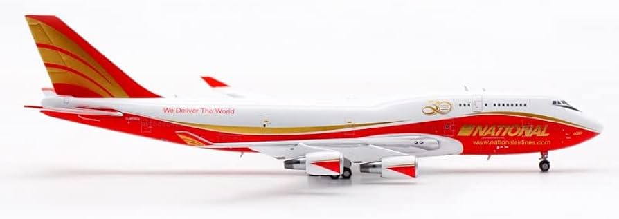 Amazon | JC Wings 1:400 LH4278 National Airlines Boeing 747-400BCF