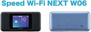 Amazon | 【au版】Speed Wi-Fi NEXT W06 HWD37SKA ブラック×ブルー