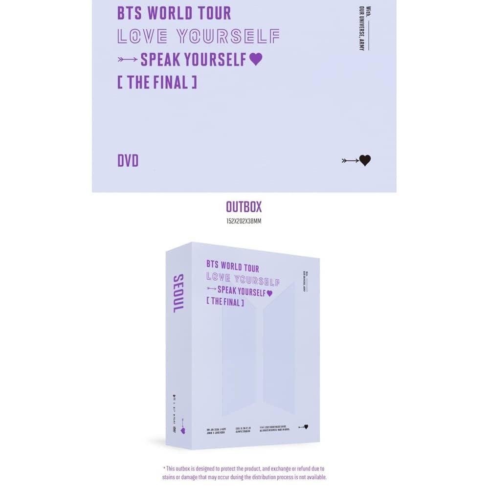 BTS WORLD TOUR 'LOVE YOURSELF : SPEAK YOURSELF' [THE FINAL] DVD
