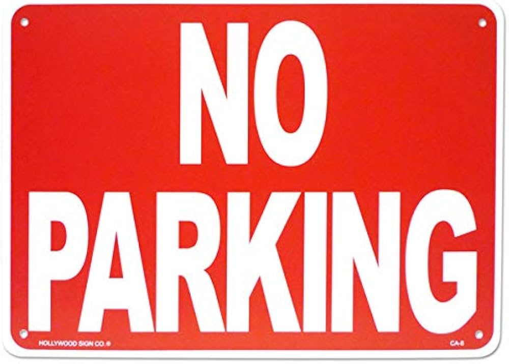 Amazon | 看板 店舗用 アメリカンサインボード CA8 (駐車禁止 の警告