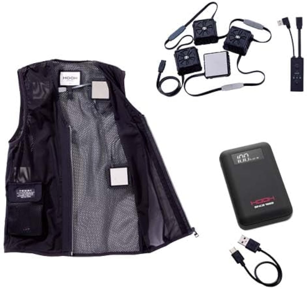 Amazon.co.jp: [村上被服] ペルチェベストセット 四角形 PV555 6L HOOH