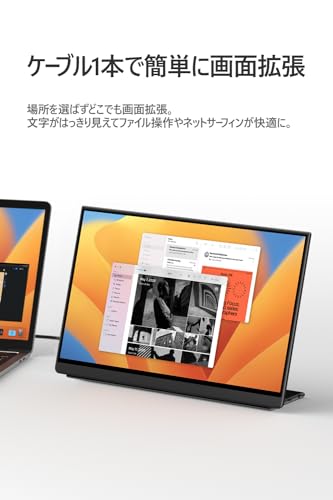 EHOMEWEI - モバイルモニター 144Hz 2K 144Hz タッチパネル 15.6インチ