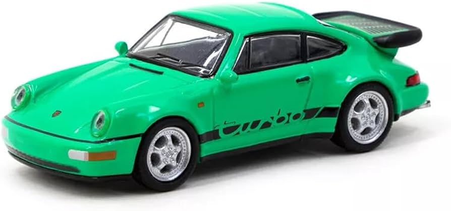 ポルシェ911風1スケールモデルミニカー ライムグリーン ミニカー 1/18