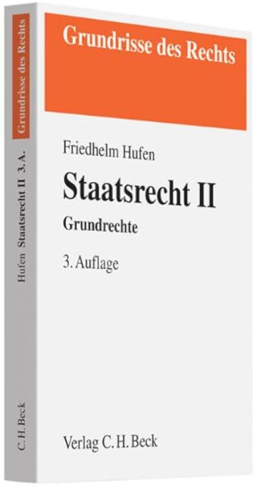 Amazon.com: Staatsrecht II: 9783406609503: Friedhelm Hufen: Books