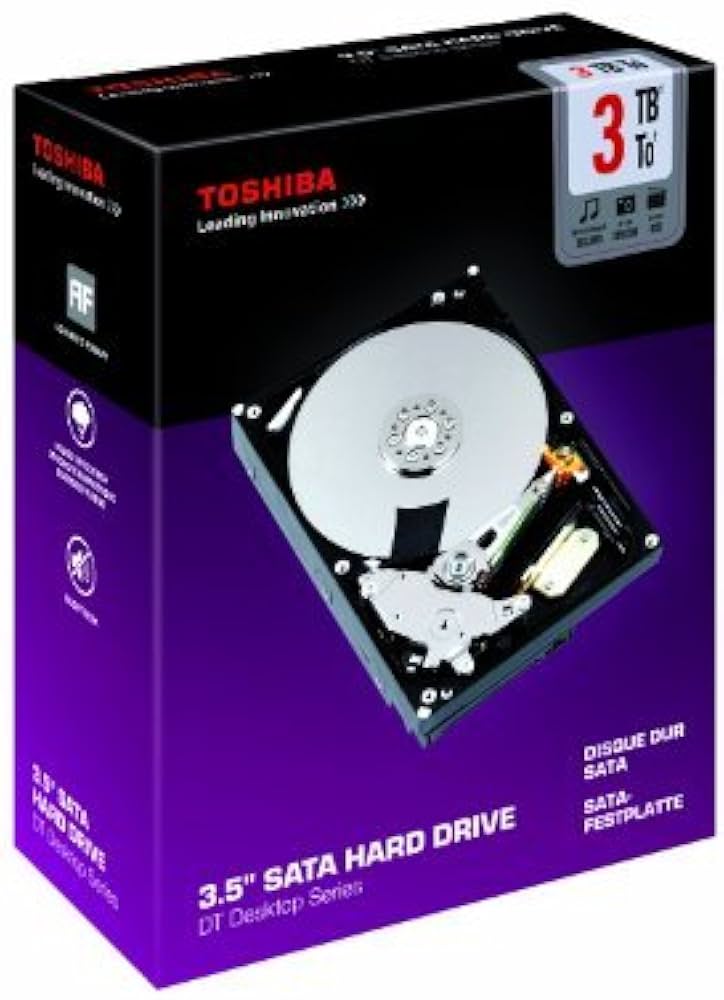 Amazon | 3TB Toshiba DT01ABA300 3.5-inch SATA 6Gbps Hard Drive
