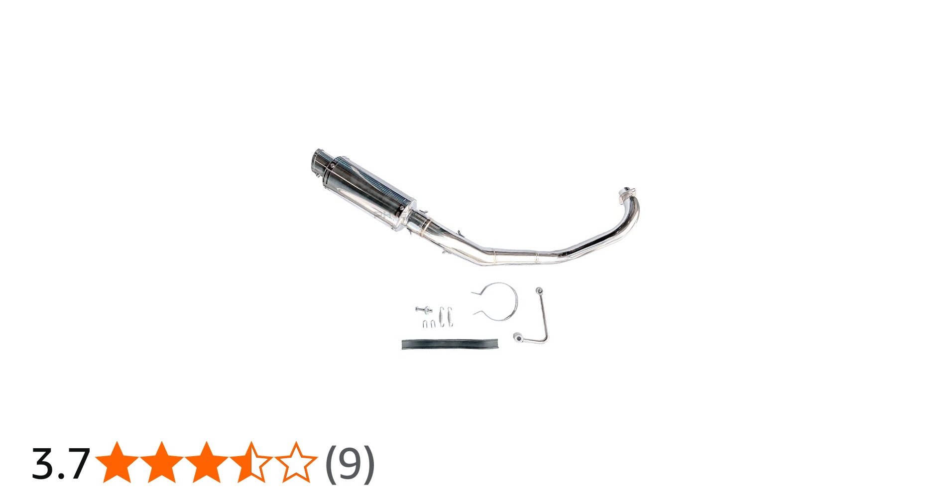 Amazon | PHOENIX ショートマフラー 本体 モンキー ステンレス 銀