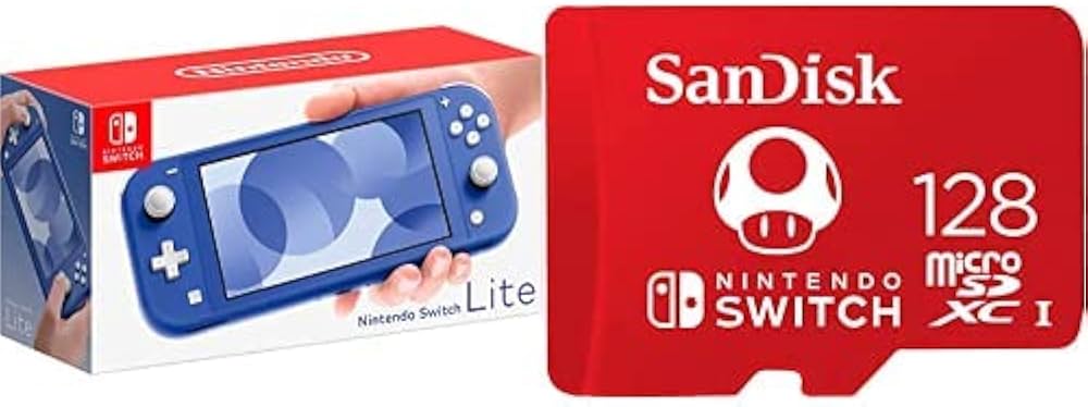 Amazon.com: Nintendo Switch Lite - Blue with SanDisk 128GB