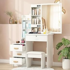 鏡台・ドレッサー(ベッドルーム家具) 通販 | Amazon Home&Kitchen