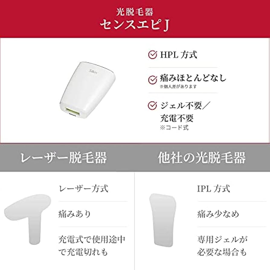 Amazon | 家庭用脱毛器センスエピJ 光脱毛器 IPL | Silk'n | 脱毛器