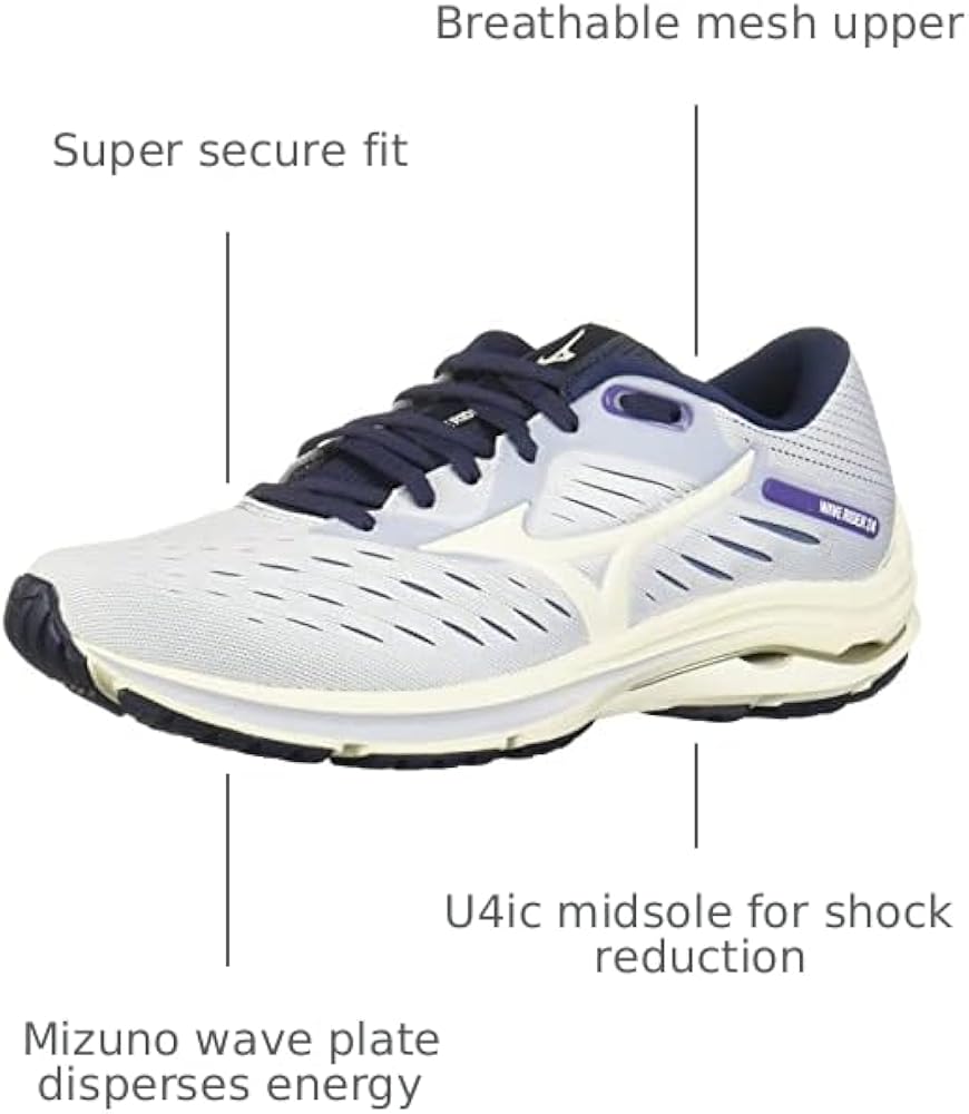 Amazon.com | Mizuno Women's Wave Rider 24 Athletic Shoe, Arctic