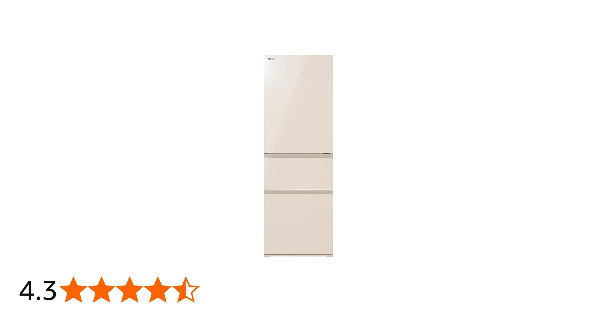 Amazon | TOSHIBA(東芝) 冷蔵庫 幅60.0㎝ 356L GR-V36SV(UC) 3ドア