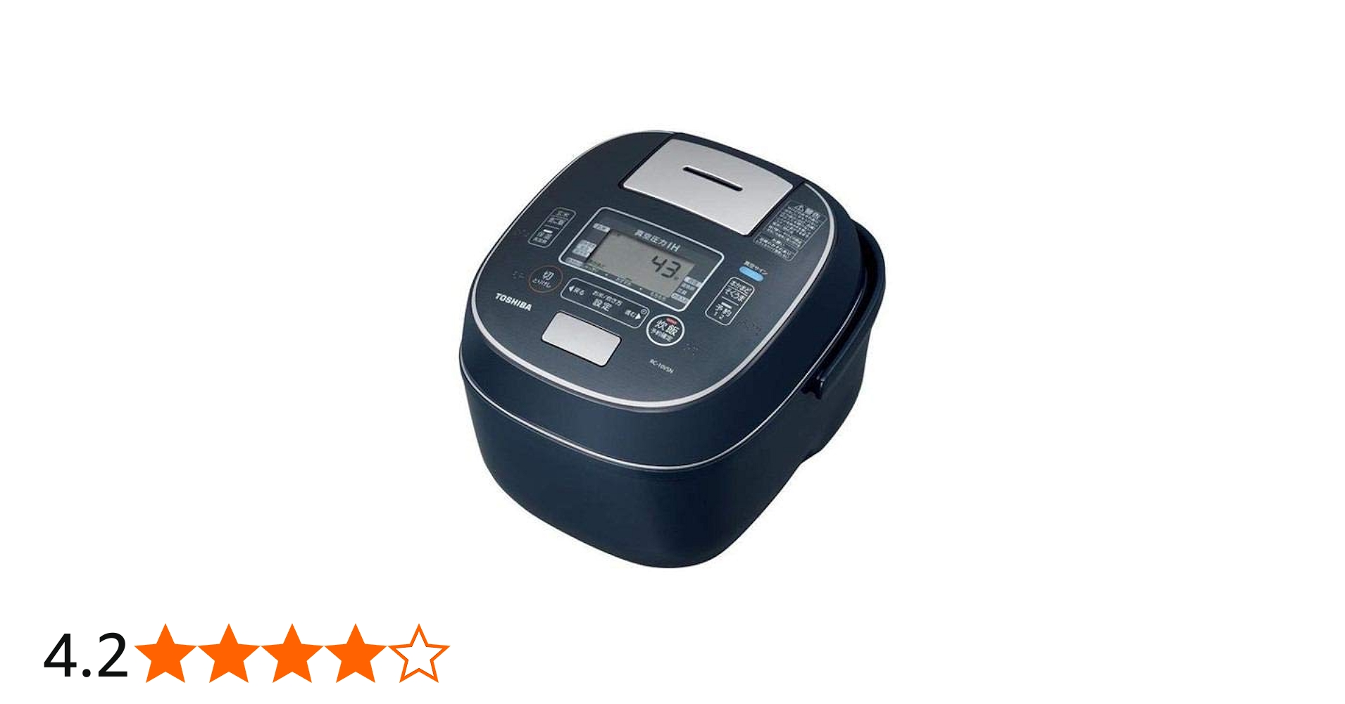 Amazon | 東芝 真空圧力IHジャー炊飯器（5.5合炊き） インディゴブルー