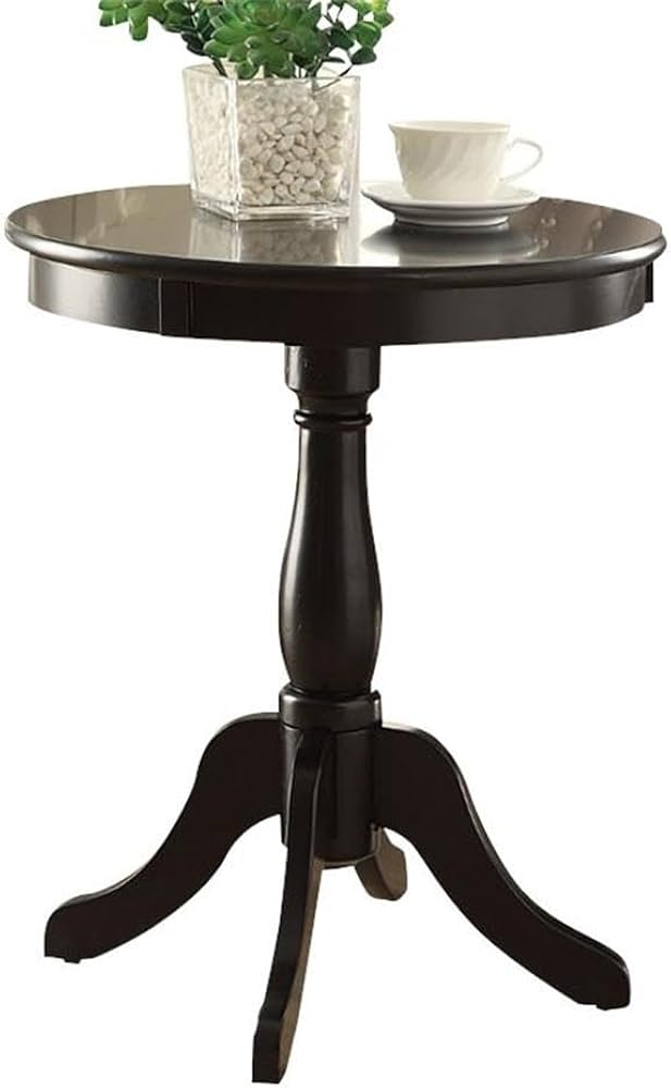 Amazon.com: Acme Alger End Table in Black : Home & Kitchen