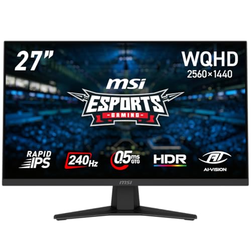 MSI MAG 274QF X24レビュー】240Hz×0.5ms対応のWQHDゲーミングモニター