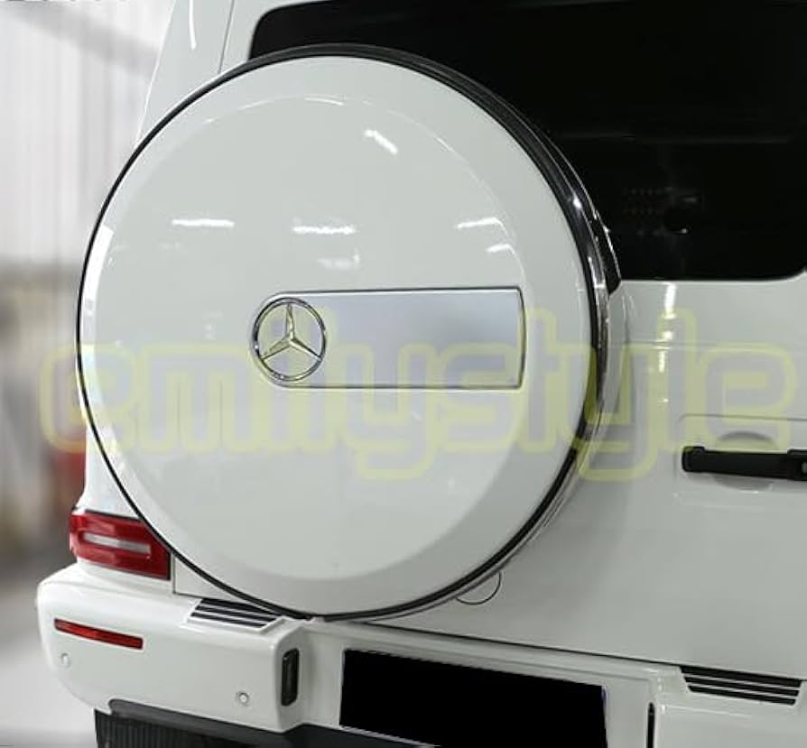 Amazon | W463 W463A W464 Gクラス カーボン調 シルバー 背面タイヤ