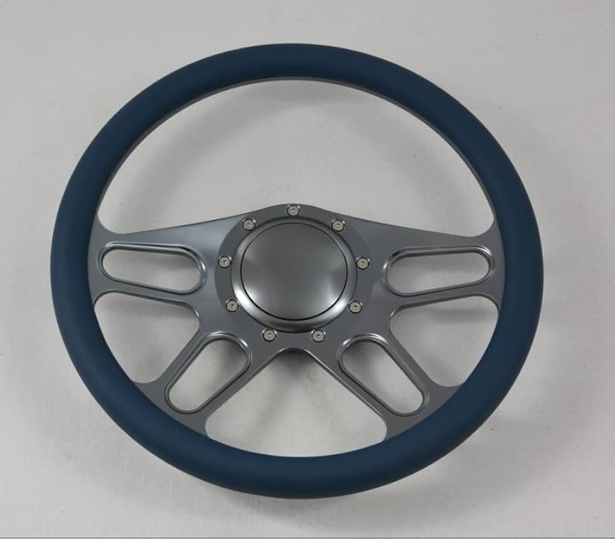 Amazon | 14インチ ガンメタル ビレット ハンドル ハーフラップ ホーン