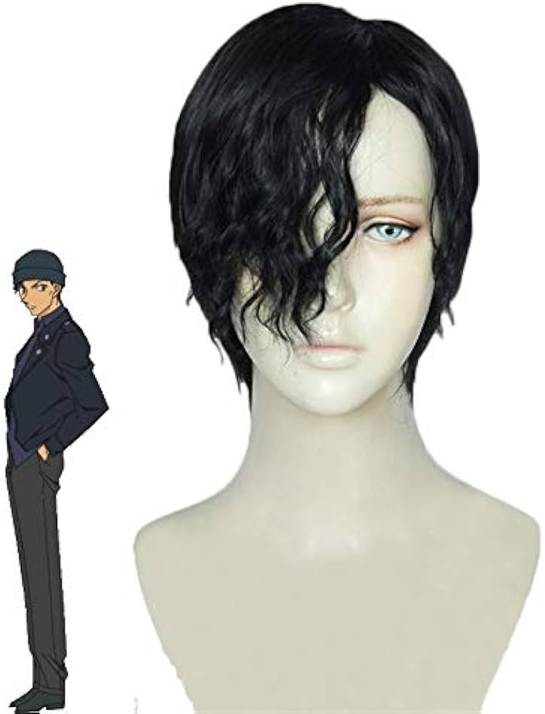 Amazon.co.jp: Cosplay wig 名探偵コナン赤井秀一黒ショートコスプレ