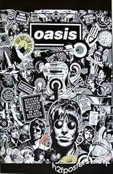 Amazon.co.jp: kb090 78cm x 53cm オアシス（Oasis）ポスター [並行