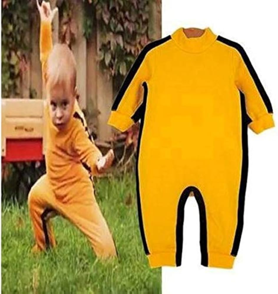 Amazon.co.jp: ブルース・リー (李小龍) 子供用死亡遊戯イエロー