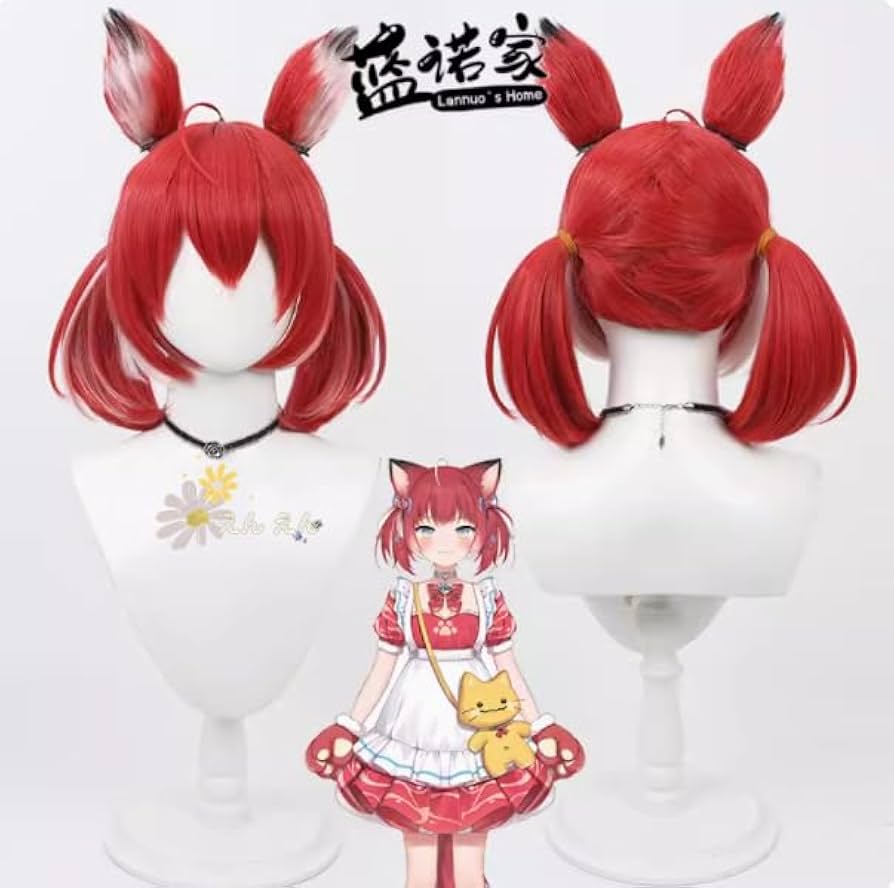 Amazon.co.jp: Vtuber 赤見かるびコスプレウィッグかつら wig cosplay